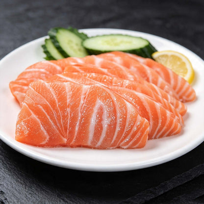Fresh Salmon Sashimi Slices
